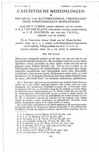 Eerste pagina van het artikel zoals het is gepubliceerd in het tijdschrift