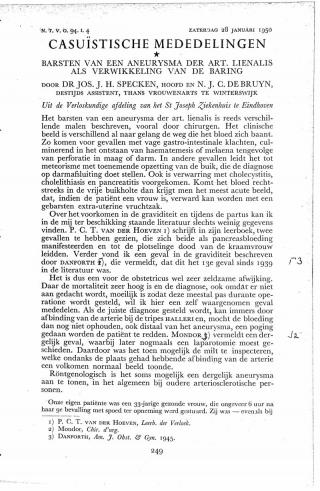 Eerste pagina van het artikel zoals het is gepubliceerd in het tijdschrift