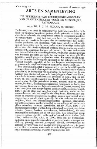 Eerste pagina van het artikel zoals het is gepubliceerd in het tijdschrift