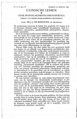 Eerste pagina van het artikel zoals het is gepubliceerd in het tijdschrift