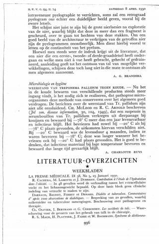 Eerste pagina van het artikel zoals het is gepubliceerd in het tijdschrift