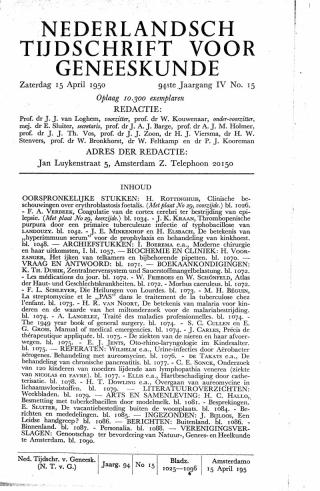 Eerste pagina van het artikel zoals het is gepubliceerd in het tijdschrift