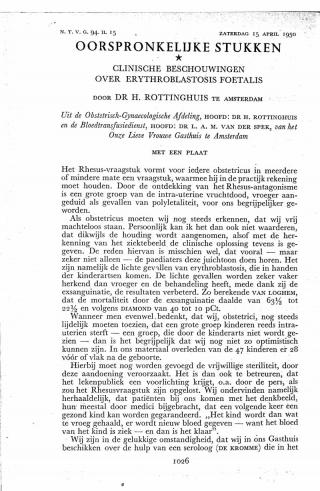 Eerste pagina van het artikel zoals het is gepubliceerd in het tijdschrift