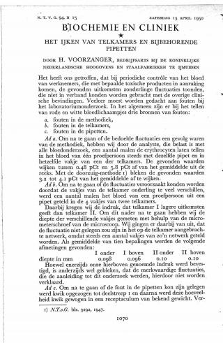 Eerste pagina van het artikel zoals het is gepubliceerd in het tijdschrift