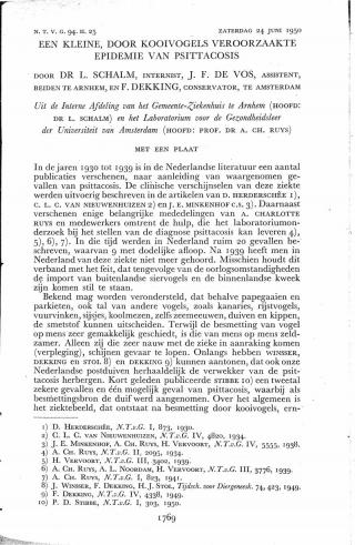 Eerste pagina van het artikel zoals het is gepubliceerd in het tijdschrift