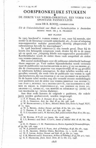 Eerste pagina van het artikel zoals het is gepubliceerd in het tijdschrift