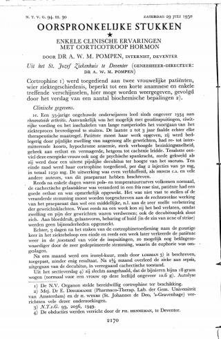 Eerste pagina van het artikel zoals het is gepubliceerd in het tijdschrift