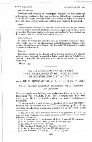 Eerste pagina van het artikel zoals het is gepubliceerd in het tijdschrift