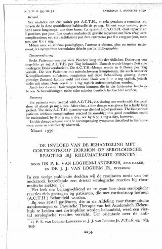 Eerste pagina van het artikel zoals het is gepubliceerd in het tijdschrift