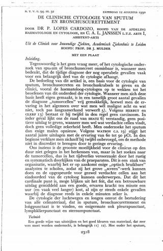 Eerste pagina van het artikel zoals het is gepubliceerd in het tijdschrift