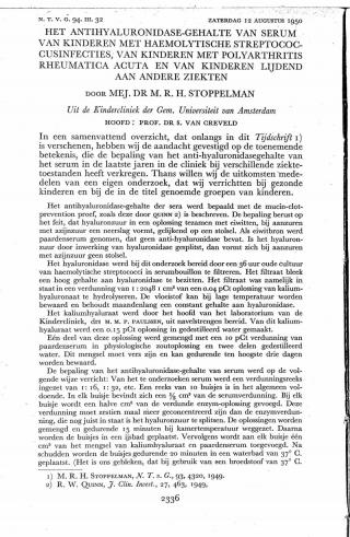 Eerste pagina van het artikel zoals het is gepubliceerd in het tijdschrift