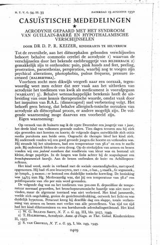 Eerste pagina van het artikel zoals het is gepubliceerd in het tijdschrift