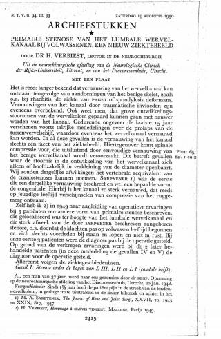 Eerste pagina van het artikel zoals het is gepubliceerd in het tijdschrift