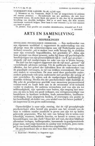 Eerste pagina van het artikel zoals het is gepubliceerd in het tijdschrift