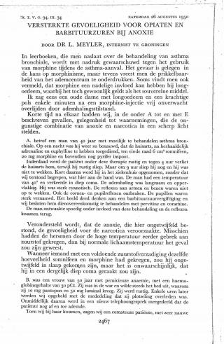 Eerste pagina van het artikel zoals het is gepubliceerd in het tijdschrift