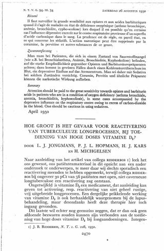 Eerste pagina van het artikel zoals het is gepubliceerd in het tijdschrift