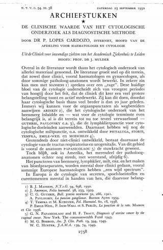 Eerste pagina van het artikel zoals het is gepubliceerd in het tijdschrift