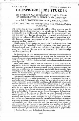 Eerste pagina van het artikel zoals het is gepubliceerd in het tijdschrift