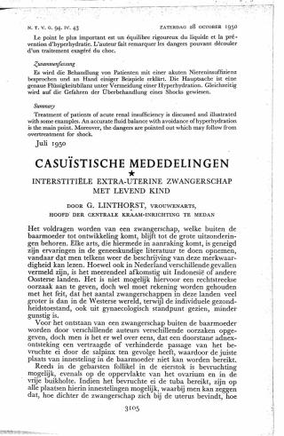 Eerste pagina van het artikel zoals het is gepubliceerd in het tijdschrift