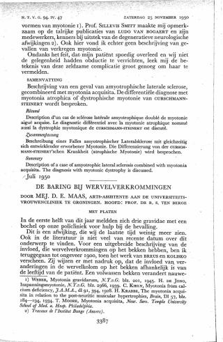 Eerste pagina van het artikel zoals het is gepubliceerd in het tijdschrift