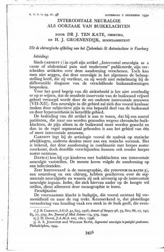 Eerste pagina van het artikel zoals het is gepubliceerd in het tijdschrift