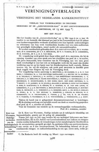 Eerste pagina van het artikel zoals het is gepubliceerd in het tijdschrift