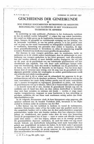 Eerste pagina van het artikel zoals het is gepubliceerd in het tijdschrift