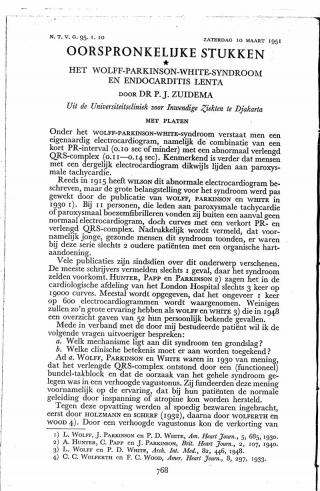 Eerste pagina van het artikel zoals het is gepubliceerd in het tijdschrift