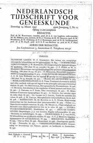 Eerste pagina van het artikel zoals het is gepubliceerd in het tijdschrift