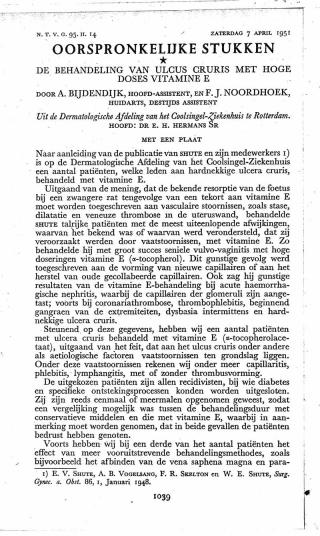 Eerste pagina van het artikel zoals het is gepubliceerd in het tijdschrift