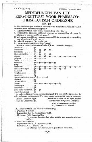 Eerste pagina van het artikel zoals het is gepubliceerd in het tijdschrift