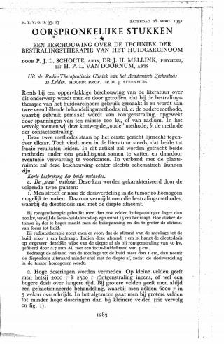 Eerste pagina van het artikel zoals het is gepubliceerd in het tijdschrift