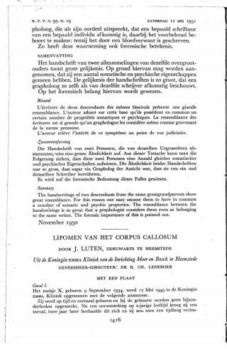 Eerste pagina van het artikel zoals het is gepubliceerd in het tijdschrift