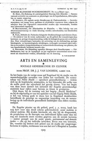 Eerste pagina van het artikel zoals het is gepubliceerd in het tijdschrift