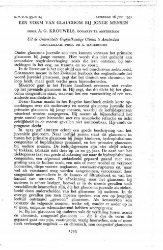 Eerste pagina van het artikel zoals het is gepubliceerd in het tijdschrift