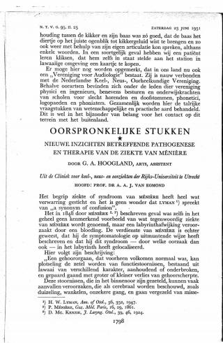 Eerste pagina van het artikel zoals het is gepubliceerd in het tijdschrift