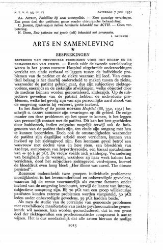 Eerste pagina van het artikel zoals het is gepubliceerd in het tijdschrift