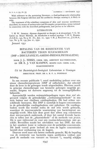 Eerste pagina van het artikel zoals het is gepubliceerd in het tijdschrift