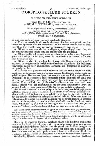 Eerste pagina van het artikel zoals het is gepubliceerd in het tijdschrift