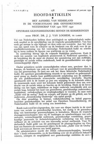 Eerste pagina van het artikel zoals het is gepubliceerd in het tijdschrift