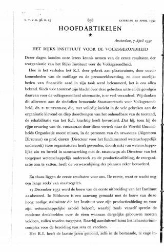 Eerste pagina van het artikel zoals het is gepubliceerd in het tijdschrift