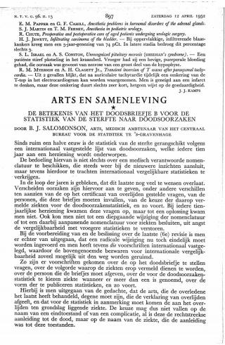 Eerste pagina van het artikel zoals het is gepubliceerd in het tijdschrift