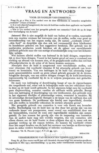 Eerste pagina van het artikel zoals het is gepubliceerd in het tijdschrift