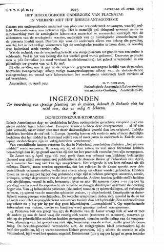 Eerste pagina van het artikel zoals het is gepubliceerd in het tijdschrift