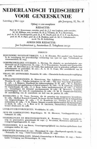 Eerste pagina van het artikel zoals het is gepubliceerd in het tijdschrift