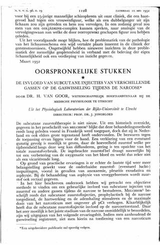 Eerste pagina van het artikel zoals het is gepubliceerd in het tijdschrift