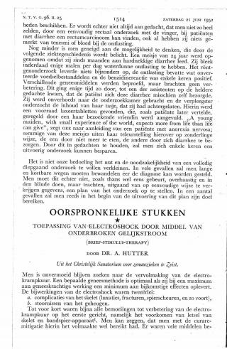 Eerste pagina van het artikel zoals het is gepubliceerd in het tijdschrift