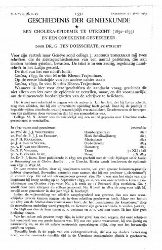 Eerste pagina van het artikel zoals het is gepubliceerd in het tijdschrift