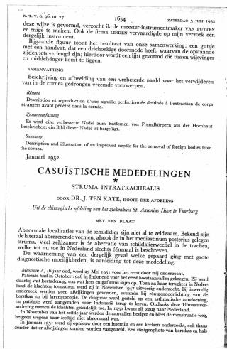 Eerste pagina van het artikel zoals het is gepubliceerd in het tijdschrift