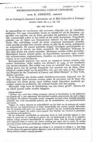 Eerste pagina van het artikel zoals het is gepubliceerd in het tijdschrift